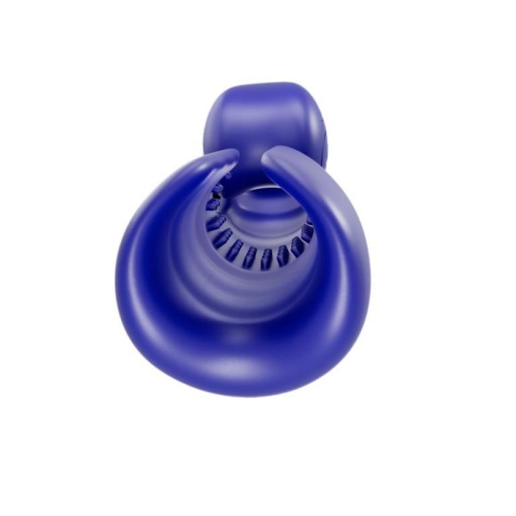 Синий мастурбатор SVibe Evo с вибрацией Синий мастурбатор SVibe Evo с вибрацией