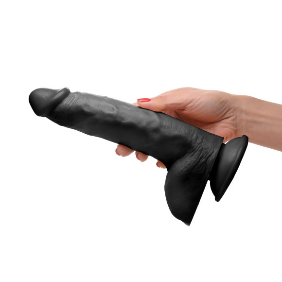 Черный фаллоимитатор Beefy Brad 9’’ Dildo with Balls - 22,4 см. Черный фаллоимитатор Beefy Brad 9’’ Dildo with Balls - 22,4 см.