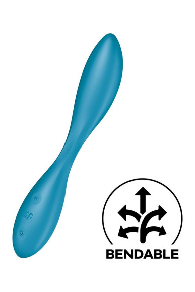 Синий гибкий вибратор Satisfyer G-Spot Flex 1 - 19,5 см. Синий гибкий вибратор Satisfyer G-Spot Flex 1 - 19,5 см.