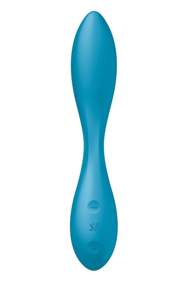 Синий гибкий вибратор Satisfyer G-Spot Flex 1 - 19,5 см. Синий гибкий вибратор Satisfyer G-Spot Flex 1 - 19,5 см.