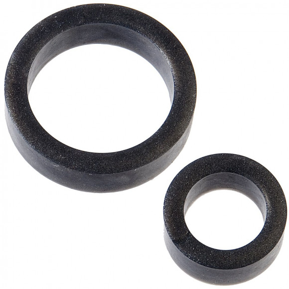 Чёрные эрекционные кольца Premium Silicone C-Rings Чёрные эрекционные кольца Premium Silicone C-Rings