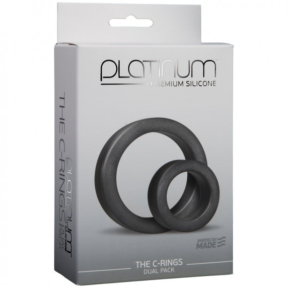 Чёрные эрекционные кольца Premium Silicone C-Rings Чёрные эрекционные кольца Premium Silicone C-Rings