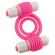 Розовое эрекционное кольцо с 2 виброэлементами NEON EUPHORIA CLITORAL MASSAGE RING Розовое эрекционное кольцо с 2 виброэлементами NEON EUPHORIA CLITORAL MASSAGE RING