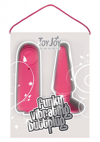 Розовая анальная пробка с вибрацией Funky Vibrating - 10,5 см. Розовая анальная пробка с вибрацией Funky Vibrating - 10,5 см.