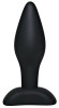 Чёрный анальный стимулятор Silicone Butt Plug Small - 9 см.