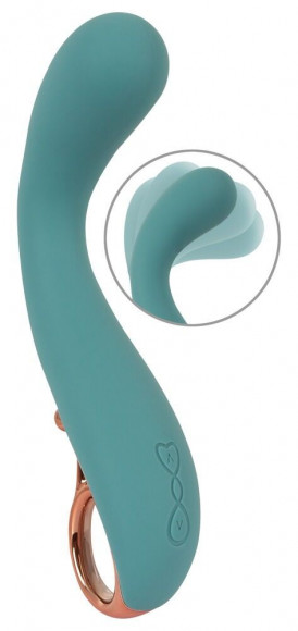 Бирюзовый вибратор для точки G The Magician G-Spot Vibrator - 19 см. Бирюзовый вибратор для точки G The Magician G-Spot Vibrator - 19 см.