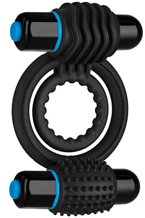Эрекционное кольцо с вибростимуляторами OPTIMALE Vibrating Double C-Ring Эрекционное кольцо с вибростимуляторами OPTIMALE Vibrating Double C-Ring
