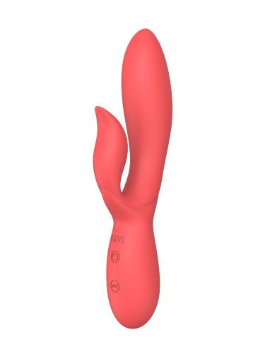 Коралловый вибратор-кролик из силикона Isida - 21 см. Коралловый вибратор-кролик из силикона Isida - 21 см.