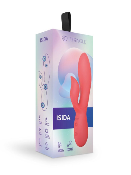 Коралловый вибратор-кролик из силикона Isida - 21 см. Коралловый вибратор-кролик из силикона Isida - 21 см.