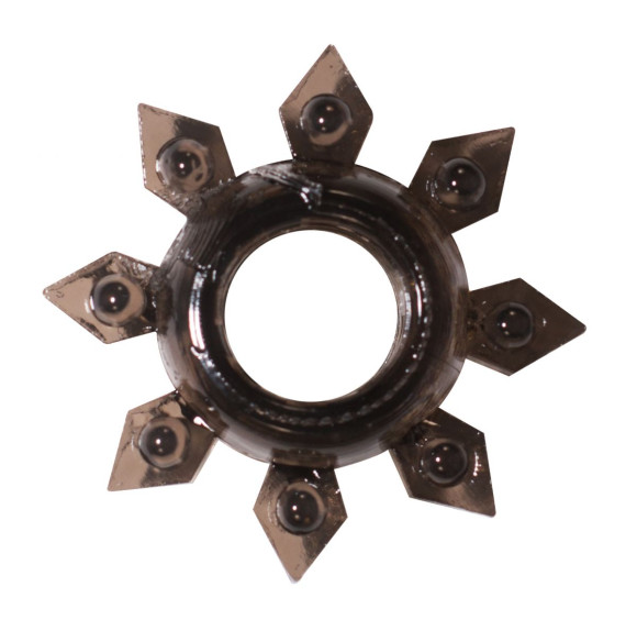 Чёрное эрекционное кольцо Rings Gear Чёрное эрекционное кольцо Rings Gear