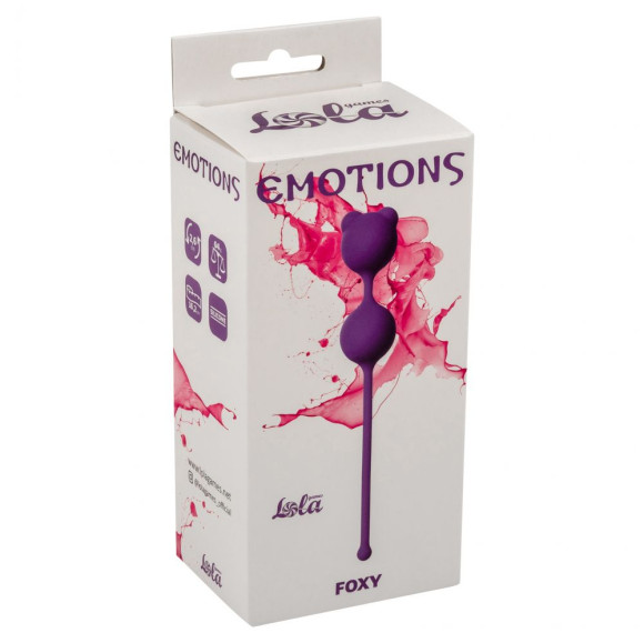 Фиолетовые вагинальные шарики Emotions Foxy Фиолетовые вагинальные шарики Emotions Foxy