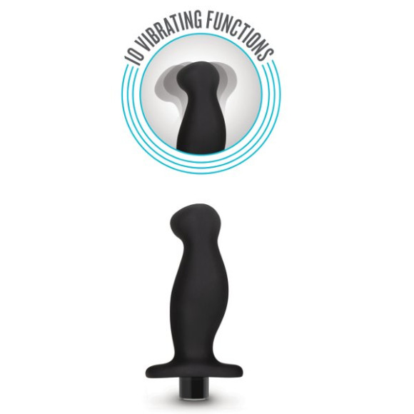 Черный анальный вибромассажёр Silicone Vibrating Prostate Massager 02 - 10,8 см. Черный анальный вибромассажёр Silicone Vibrating Prostate Massager 02 - 10,8 см.