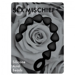 Чёрная анальная цепочка Black Silicone Anal Beads - 20 см. Чёрная анальная цепочка Black Silicone Anal Beads - 20 см.