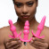 Набор из 3 розовых анальных пробок с вибропулей Thrill Trio Anal Plug Set Набор из 3 розовых анальных пробок с вибропулей Thrill Trio Anal Plug Set