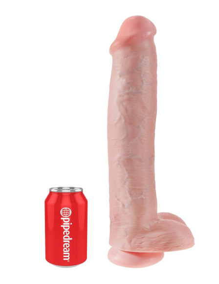 Телесный фаллоимитатор-гигант 15 Cock with Balls - 40,6 см. Телесный фаллоимитатор-гигант 15 Cock with Balls - 40,6 см.