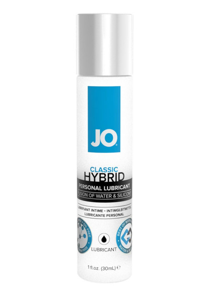 Водно-силиконовый лубрикант JO CLASSIC HYBRID - 30 мл. Водно-силиконовый лубрикант JO CLASSIC HYBRID - 30 мл.