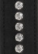 Черный ошейник с поводком Diamond Studded Collar With Leash