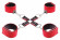 Чёрно-красный двусторонний комплект для бандажа Reversible Hogtie Чёрно-красный двусторонний комплект для бандажа Reversible Hogtie