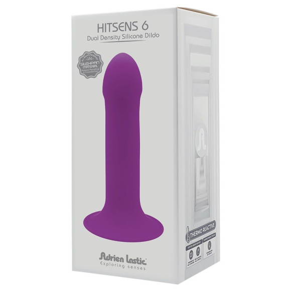 Фиолетовый дилдо на присоске Hitsens 6 - 13,5 см. Фиолетовый дилдо на присоске Hitsens 6 - 13,5 см.