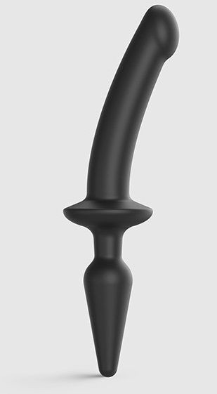 Черный двусторонний фаллоимитатор Strap-On-Me Dildo Plug-In Switch size S Черный двусторонний фаллоимитатор Strap-On-Me Dildo Plug-In Switch size S