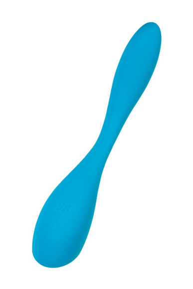 Синий гибкий вибратор Satisfyer G-Spot Flex 5+ - 19,6 см. Синий гибкий вибратор Satisfyer G-Spot Flex 5+ - 19,6 см.