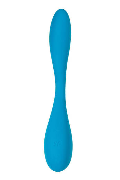 Синий гибкий вибратор Satisfyer G-Spot Flex 5+ - 19,6 см. Синий гибкий вибратор Satisfyer G-Spot Flex 5+ - 19,6 см.