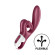 Бордовый вибратор-кролик Touch me - 21,2 см. Бордовый вибратор-кролик Touch me - 21,2 см.