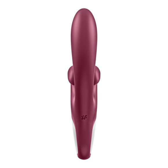 Бордовый вибратор-кролик Touch me - 21,2 см. Бордовый вибратор-кролик Touch me - 21,2 см.