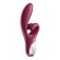 Бордовый вибратор-кролик Touch me - 21,2 см. Бордовый вибратор-кролик Touch me - 21,2 см.