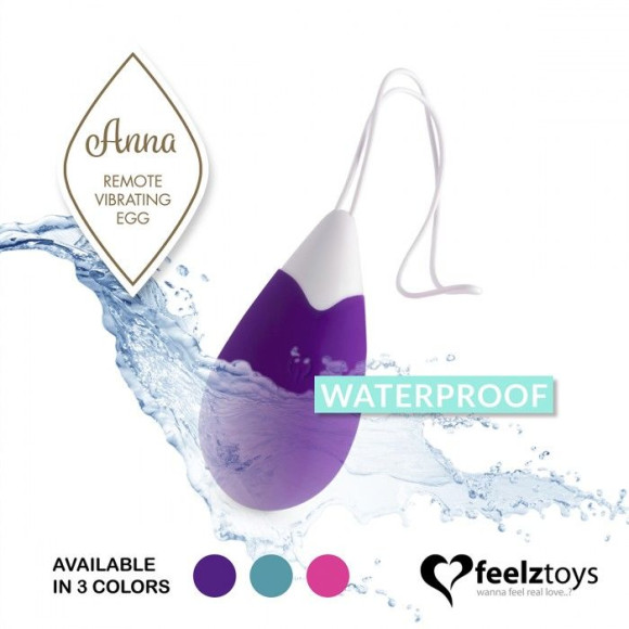 Фиолетовое виброяйцо на радиоуправлении Anna Vibrating Egg Remote Фиолетовое виброяйцо на радиоуправлении Anna Vibrating Egg Remote