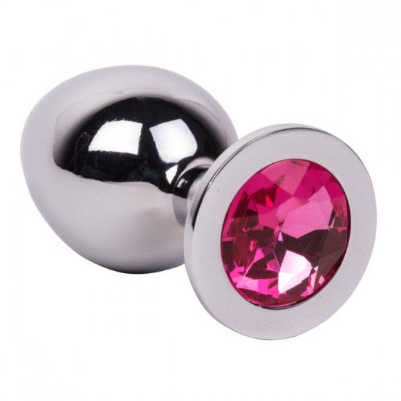 Большой стальной плаг с розовым кристаллом Pink Bubble Gum - 9,5 см. Большой стальной плаг с розовым кристаллом Pink Bubble Gum - 9,5 см.