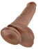 Фаллоимитатор-мулат с мошонкой 10 Cock with Balls на присоске - 25,4 см. Фаллоимитатор-мулат с мошонкой 10 Cock with Balls на присоске - 25,4 см.