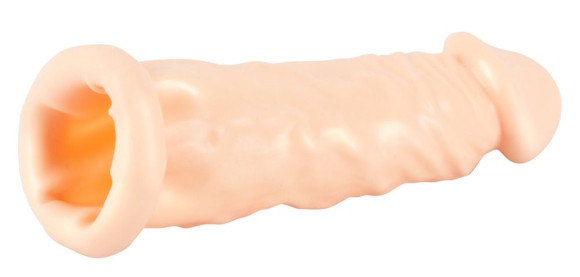 Телесная насадка-удлинитель Silicone Extension - 19 см. Телесная насадка-удлинитель Silicone Extension - 19 см.