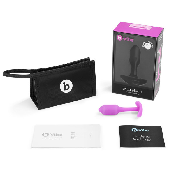 Розовая пробка для ношения B-vibe Snug Plug 1 - 9,4 см. Розовая пробка для ношения B-vibe Snug Plug 1 - 9,4 см.
