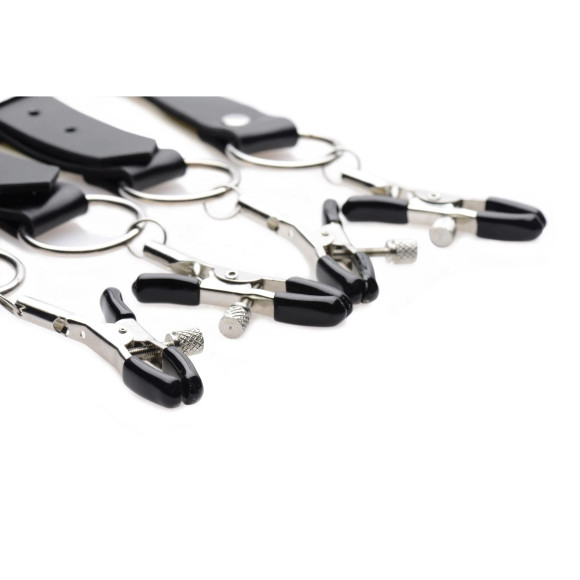 Ремни с зажимами для половых губ Spread Labia Spreader Straps with Clamps Ремни с зажимами для половых губ Spread Labia Spreader Straps with Clamps