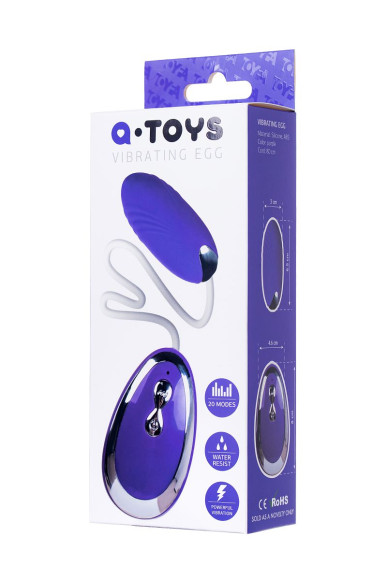 Фиолетовое виброяйцо A-Toys - 6,5 см. Фиолетовое виброяйцо A-Toys - 6,5 см.