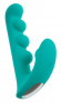 Зеленый вибратор SYLORA Unique Beads Vibrator - 17 см. Зеленый вибратор SYLORA Unique Beads Vibrator - 17 см.