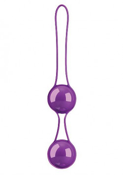 Фиолетовые вагинальные шарики в сцепке Pleasure balls Deluxe Фиолетовые вагинальные шарики в сцепке Pleasure balls Deluxe