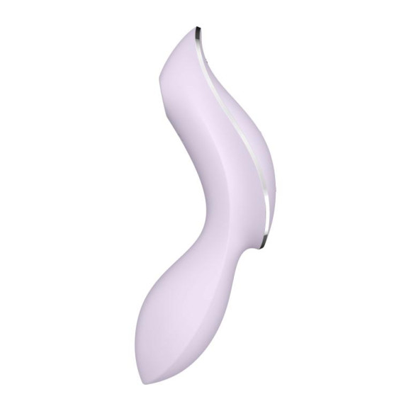 Сиреневый вибромассажер с вакуумной стимуляцией Curvy Trinity 2 Сиреневый вибромассажер с вакуумной стимуляцией Curvy Trinity 2
