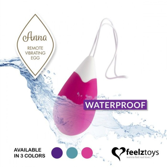 Розовое виброяйцо на радиоуправлении Anna Vibrating Egg Remote Розовое виброяйцо на радиоуправлении Anna Vibrating Egg Remote