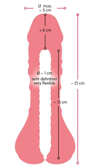 Телесная насадка-мастурбатор 2-in-1 Extension Masturbator - 21 см. Телесная насадка-мастурбатор 2-in-1 Extension Masturbator - 21 см.