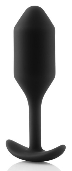 Чёрная пробка для ношения B-vibe Snug Plug 2 - 11,4 см. Чёрная пробка для ношения B-vibe Snug Plug 2 - 11,4 см.