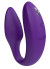 Фиолетовый U-образный вибратор для пар We-Vibe Sync 2