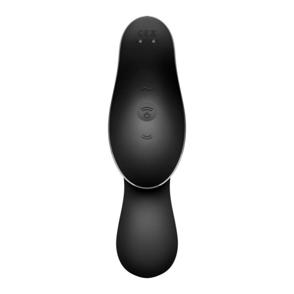 Черный вибромассажер с вакуумной стимуляцией Curvy Trinity 2 Черный вибромассажер с вакуумной стимуляцией Curvy Trinity 2