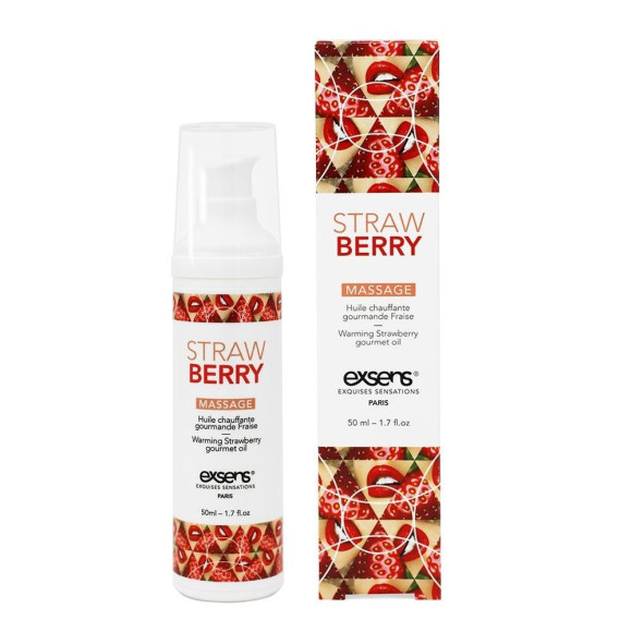 Разогревающее массажное масло с ароматом клубники Gourmet Strawberry - 50 мл. Разогревающее массажное масло с ароматом клубники Gourmet Strawberry - 50 мл.
