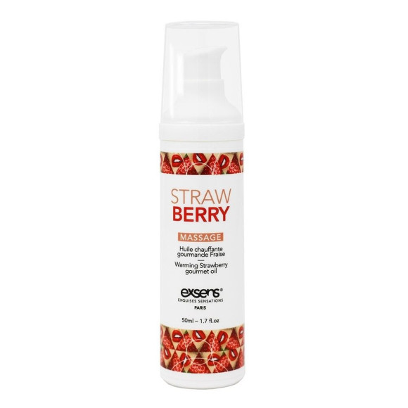Разогревающее массажное масло с ароматом клубники Gourmet Strawberry - 50 мл. Разогревающее массажное масло с ароматом клубники Gourmet Strawberry - 50 мл.