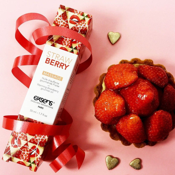 Разогревающее массажное масло с ароматом клубники Gourmet Strawberry - 50 мл. Разогревающее массажное масло с ароматом клубники Gourmet Strawberry - 50 мл.