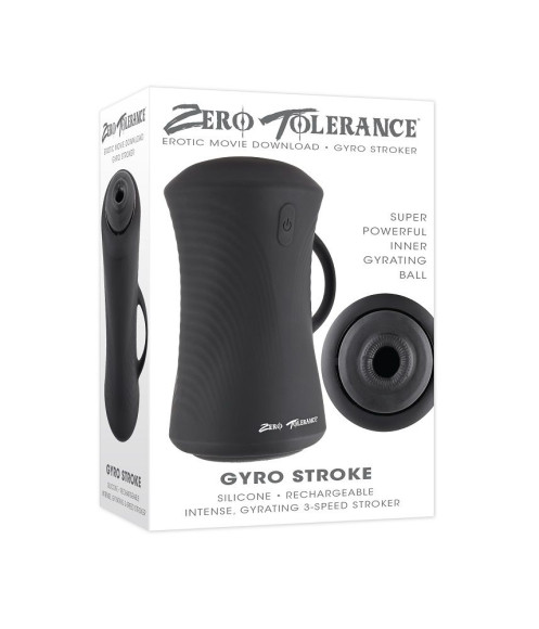 Черный вибромастурбатор с гироскопом Gyro Stroke Черный вибромастурбатор с гироскопом Gyro Stroke