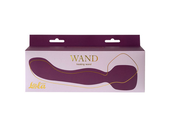 Фиолетовый двусторонний вибромассажер Heating Wand с нагревом - 22 см. Фиолетовый двусторонний вибромассажер Heating Wand с нагревом - 22 см.