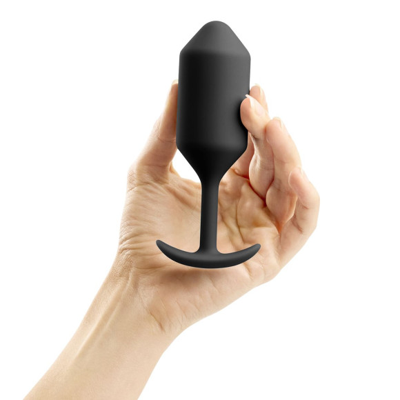 Чёрная пробка для ношения B-vibe Snug Plug 3 - 12,7 см. Чёрная пробка для ношения B-vibe Snug Plug 3 - 12,7 см.